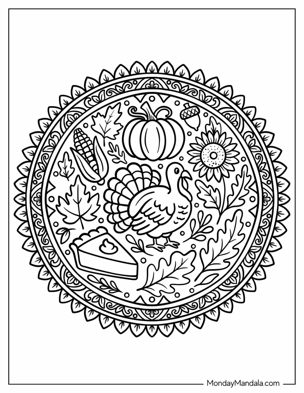 thanksgiving coloring sheets