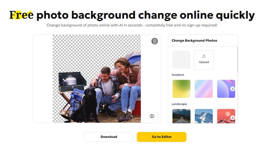 pixpretty free photo background change
