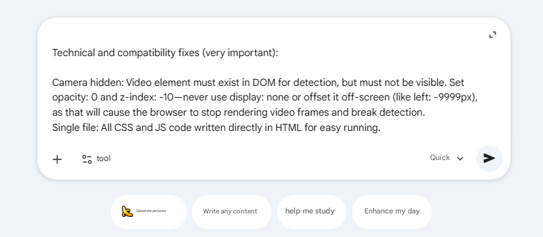 Paste the complete detailed prompts on Gemini 3