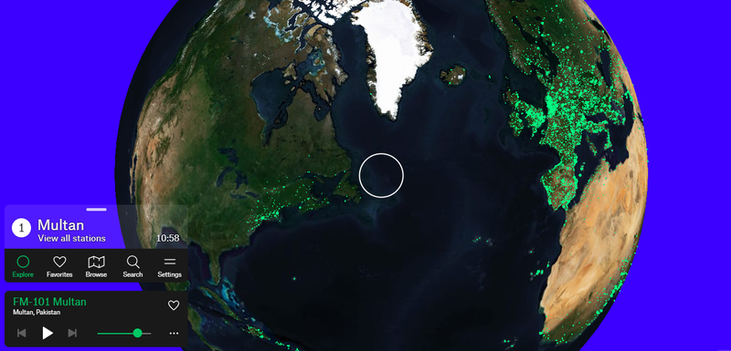 Global Live Radio Exploration Tool