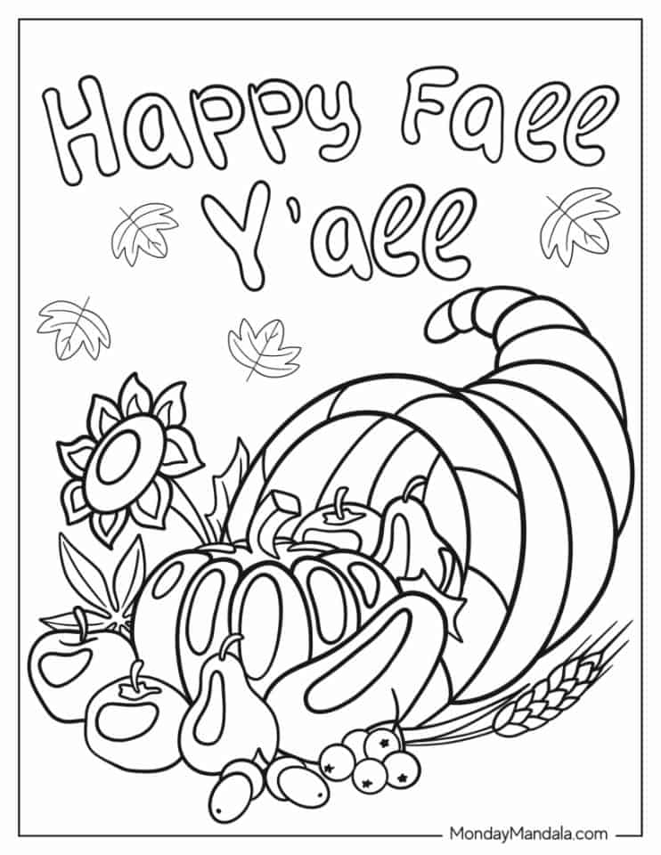 thanksgiving coloring sheets