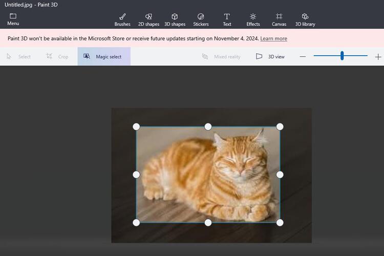 how to make background transparent in 3d paint step 2