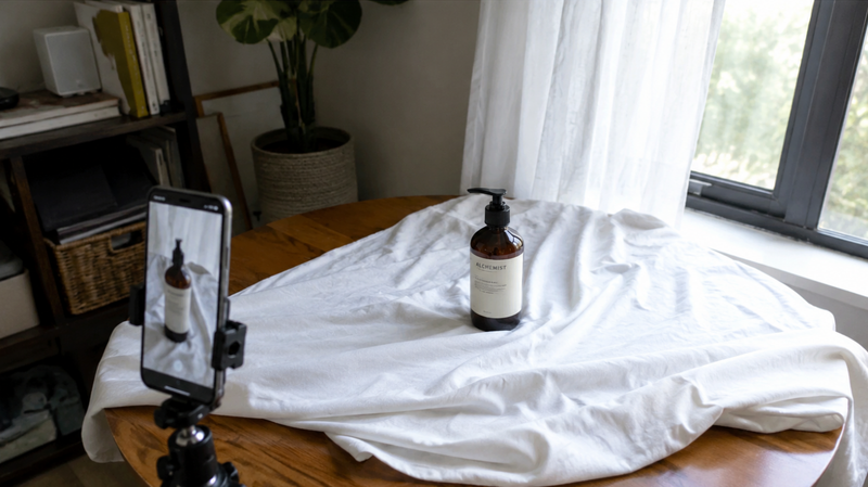 Product on Flat Surface with Natural Light