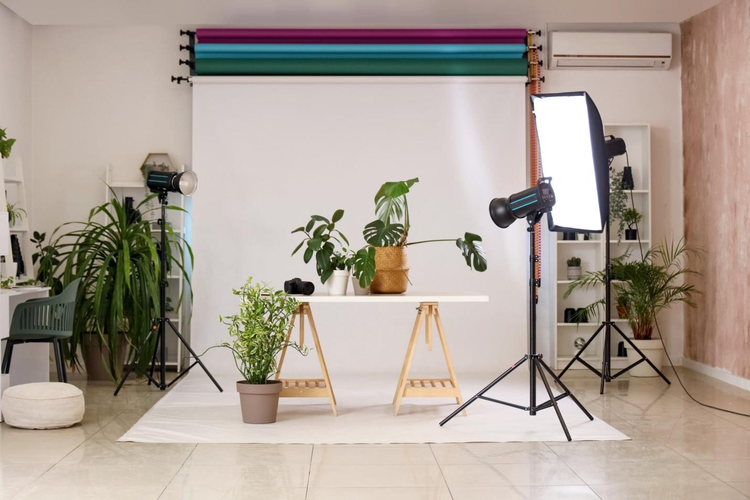 Desk Near Window for Product Photography