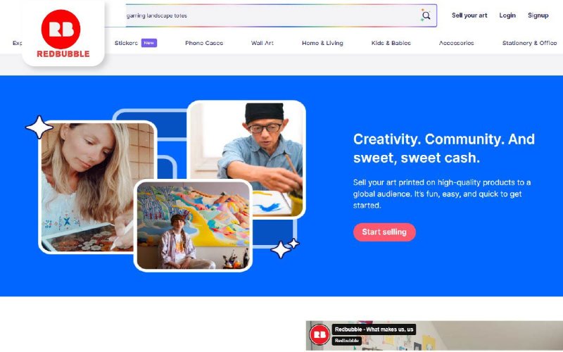 redbubble wide global audience