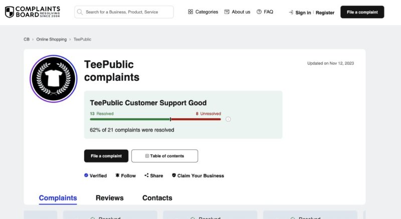 teepublic complaints