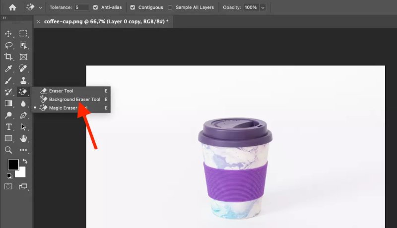 Zeichenstift und Hintergrund Radiergummi