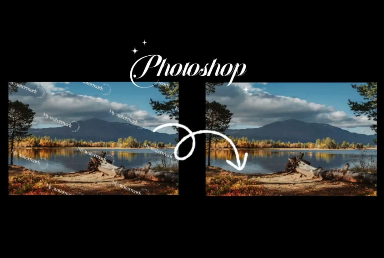 photoshop removed watermark