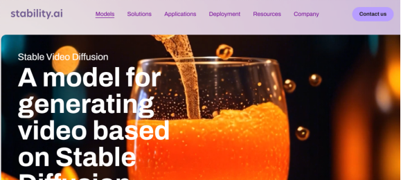 Stability AI Stable Video Diffusion