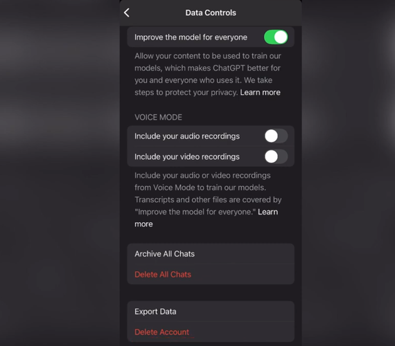 How to Delete Chatgpt Account