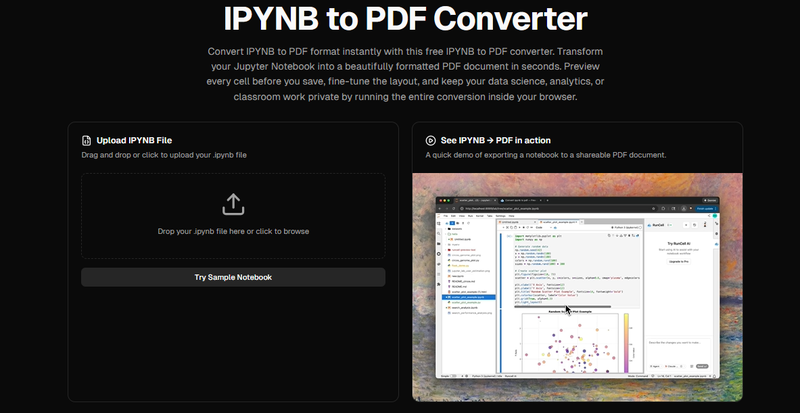Ipynb to Pdf