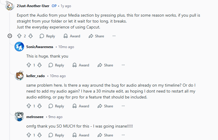 Add the Audio from the Media Section