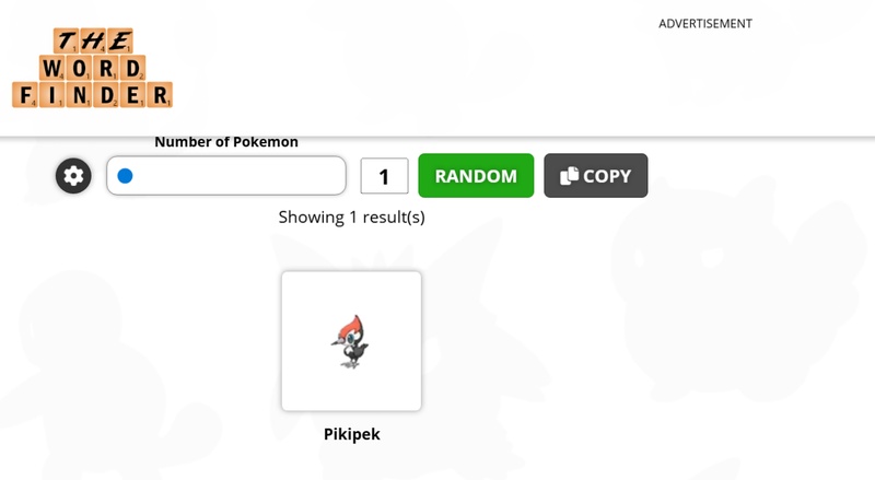 Random Pokemon Generator