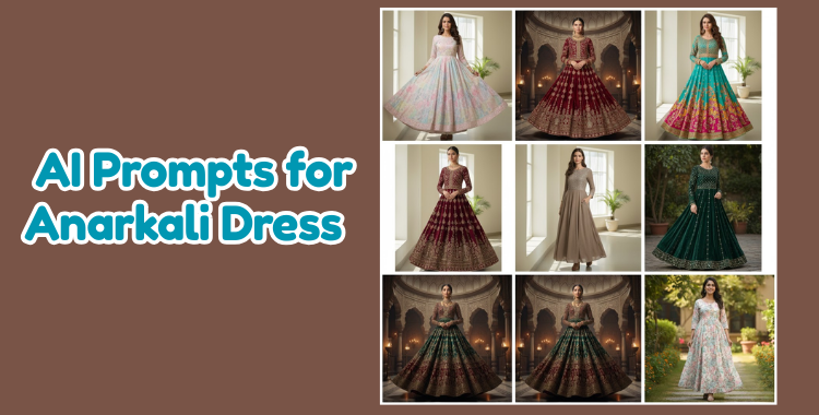 AI prompts for Anarkali Dress