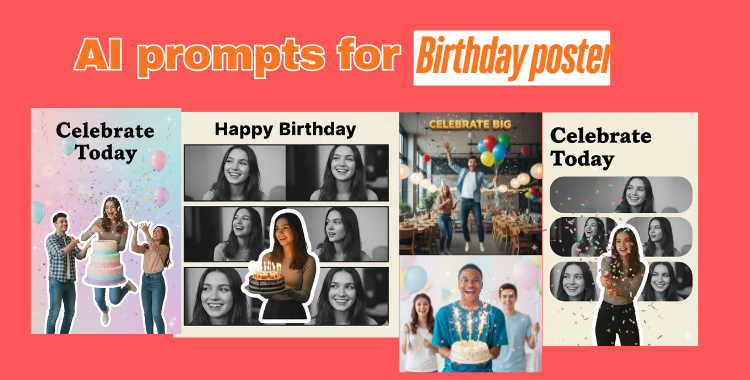 ai prompts for Birthday poster