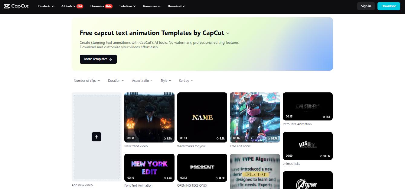 Text Animation Templates – Add Captions Easily