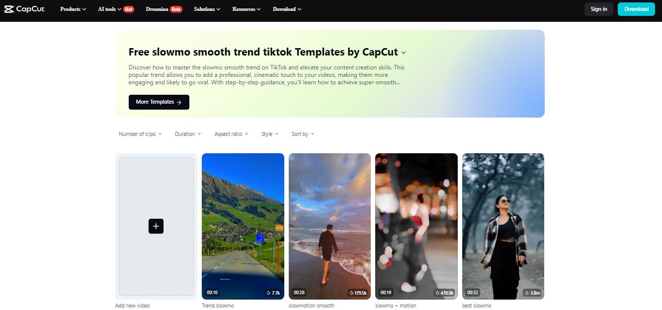 Slow-mo TikTok & Instagram Trend Templates – Viral Trends