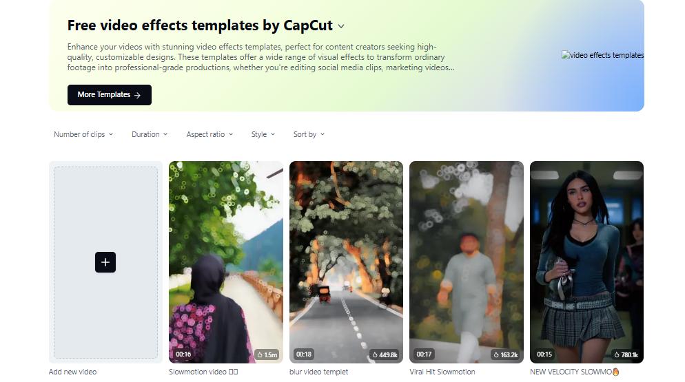 Effect-Heavy Templates – Eye-Catching Videos