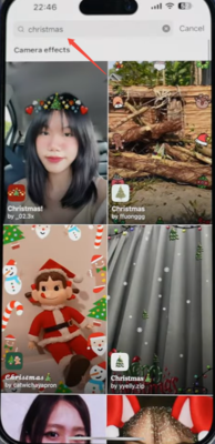 Tap effect to see a preview