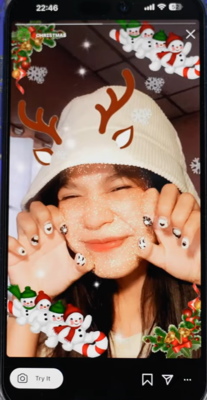 preview christmas photo filter effect