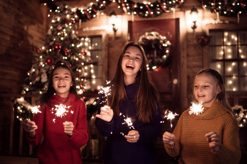 christmas photo girls