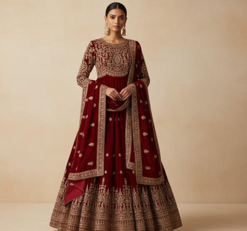 Classic Traditional Anarkali Dress
