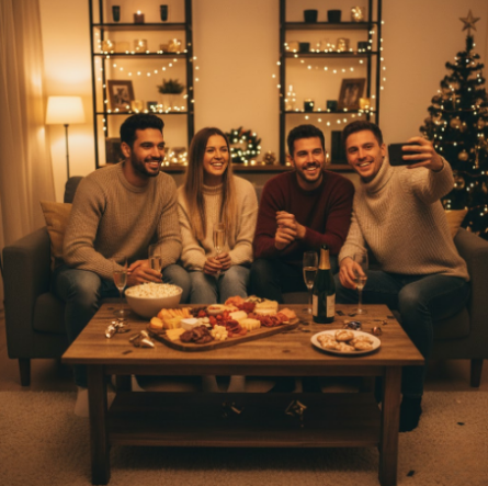 Cozy Home New Year Celebration