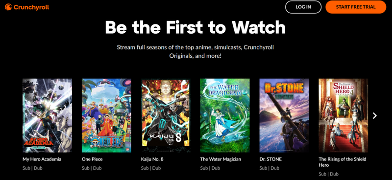 Crunchyroll offers anime streaming and fan discussions