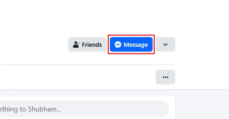Message Button on Profile Right Side