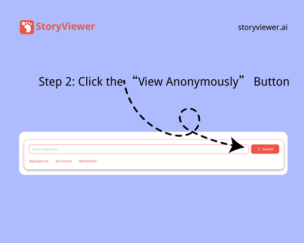 Click the View Anonymously Button