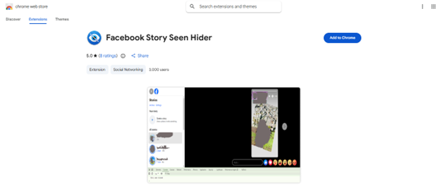 Facebook Story Seen Hider