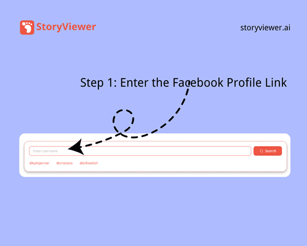 Enter the Facebook Profile Link