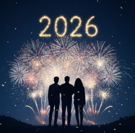 Fireworks with Friends Silhouettes