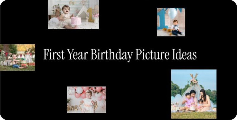 first year birthday picture ideas