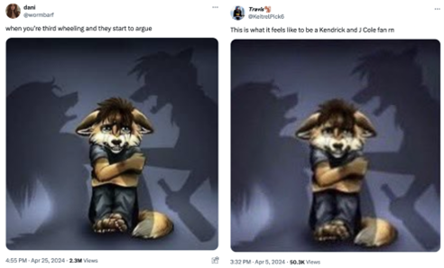 Captures the discomfort of being a third wheel