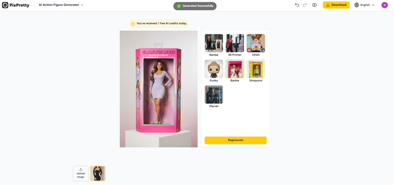 generate and share Pixpretty 3D figure