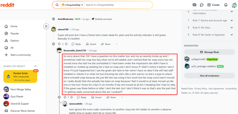 What Does the Green Dot Mean on Snapchat