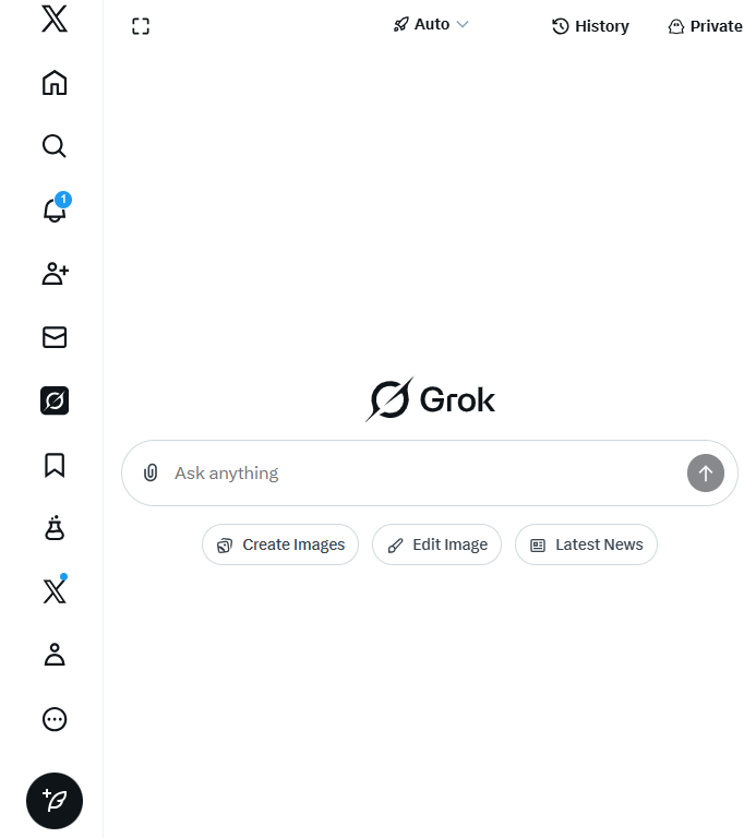 Grok innerhalb von X