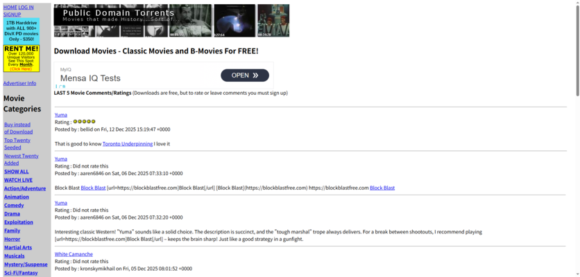 Public Domain Torrents