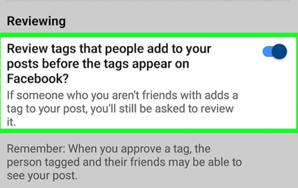 review tags people add to your posts