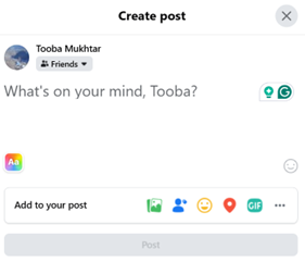 click the audience selector