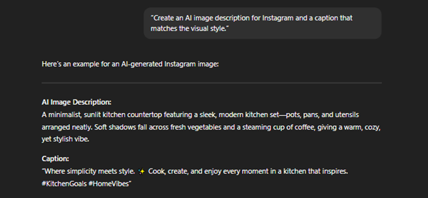 Create an AI image description