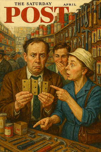 Husband confused by identical hardware parts