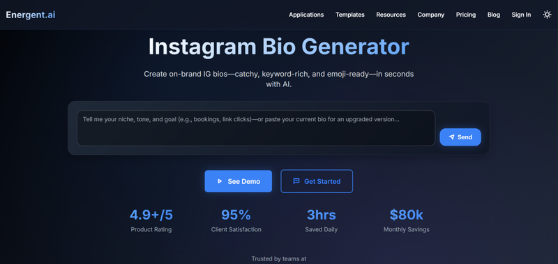 Instagram Bio Generators 4