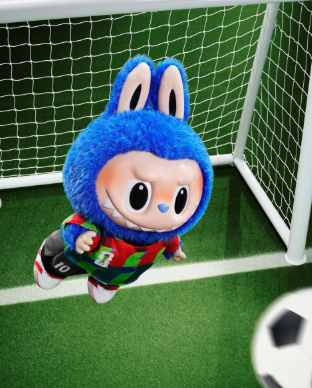 Labubu World Cup Themed Phone Wallpaper