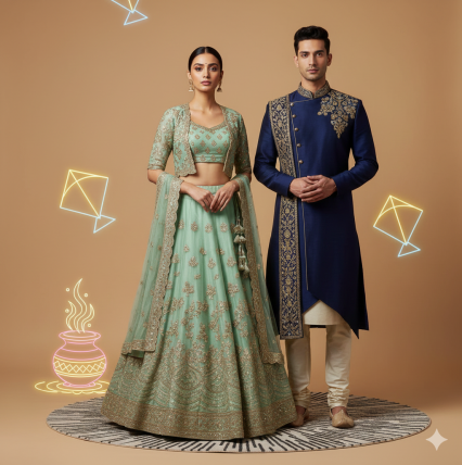 Makar Sankranti Outfit AI Model