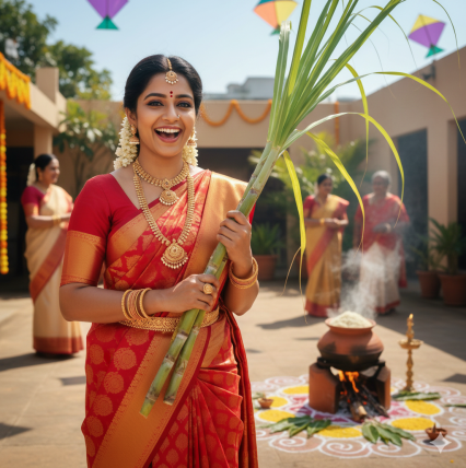 Makar Sankranti Photoshoot Women