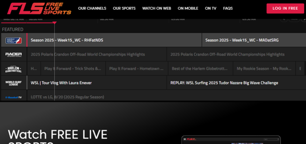 FSL Free Sports Live streaming