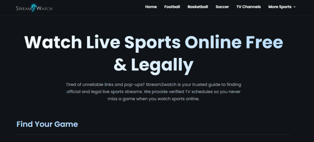 Stream2Watch streaming service