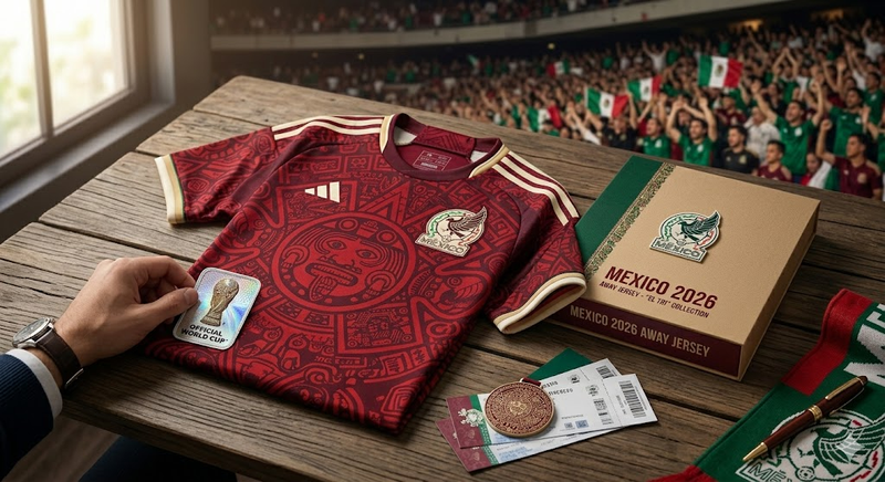 camiseta de México para el Mundial 2026 visitante